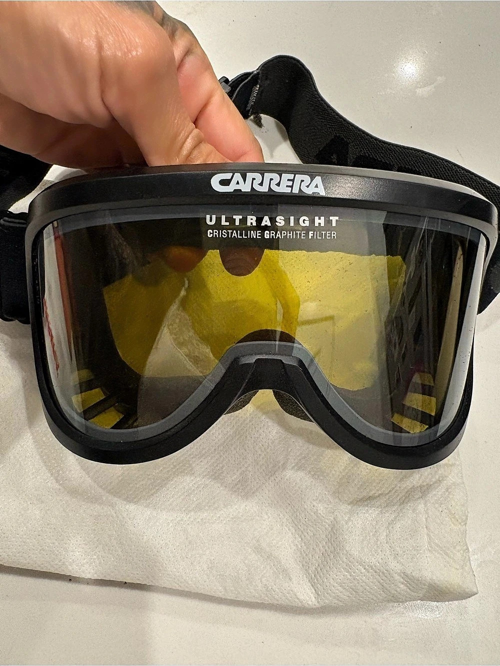 Carrera Ultrasight Ski Goggles Black & Yellow
